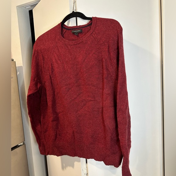 Banana Republic Men's Red Shirt Crewneck Raglan Long Sleeve Size Large - Picture 7 of 10